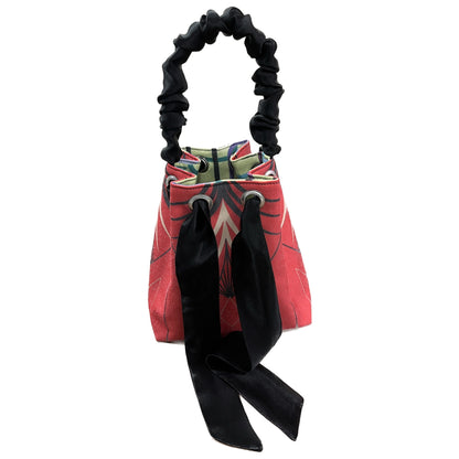 Retro Chain & Palmagic Red Mini Reversible Bucket Bag