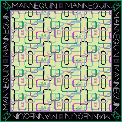 RETRO CHAIN SQUARE SILK SCARF