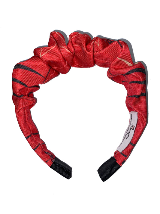 PALMAGIC RED RUCHED HEADBAND